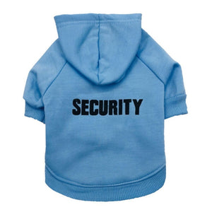 Security Cat Hoodie for Halloween - Light Blue - JBCoolCats