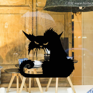 Spooky Black Cat Window Décor - Halloween - JBCoolCats