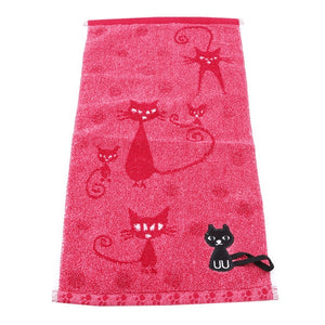 Novelty Cat Hand Towel - Rose - JBCoolCats