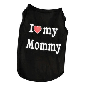 Show Their Love Cat Vest - Black Mommy - JBCoolCats