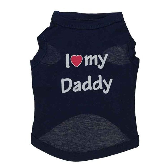 Show Their Love Cat Vest - Black Daddy - JBCoolCats