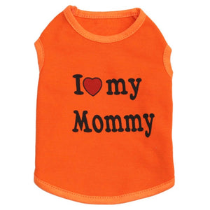 Show Their Love Cat Vest - Orange Mommy - JBCoolCats