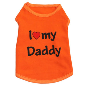 Show Their Love Cat Vest - Orange Daddy - JBCoolCats
