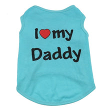 Load image into Gallery viewer, Show Their Love Cat Vest - Turquoise Daddy - JBCoolCats