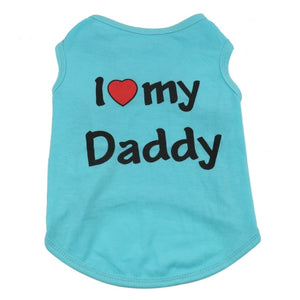 Show Their Love Cat Vest - Turquoise Daddy - JBCoolCats