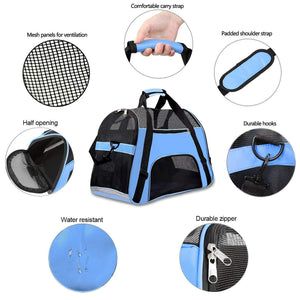 Breathable Cat Travel Carrier Bag - Features - JBCoolCats