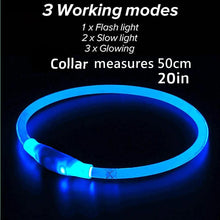 Load image into Gallery viewer, Thin LED Glow In The Dark Cat Collar - Flash Speeds - JBCoolCats