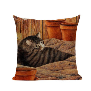 3D Print Cat Throw Pillow Covers - S5335 - JBCoolCats