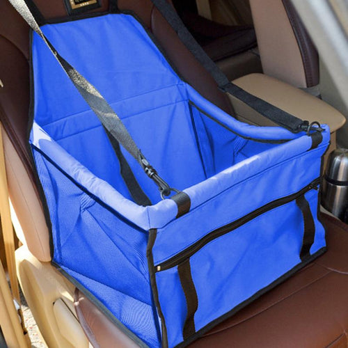 Folding Safety Pet Car Seat Carriers -  - Blue - JBCoolCats