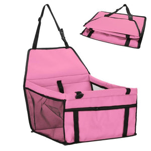 Folding Safety Pet Car Seat Carriers - Pink - JBCoolCats