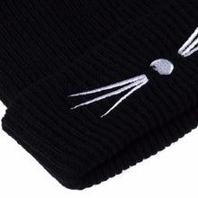 Load image into Gallery viewer, Cat Ears Knitted Beanie Hat - Brim - JBCoolCats