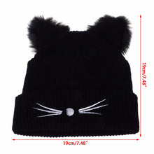 Load image into Gallery viewer, Cat Ears Knitted Beanie Hat - Size - JBCoolCats