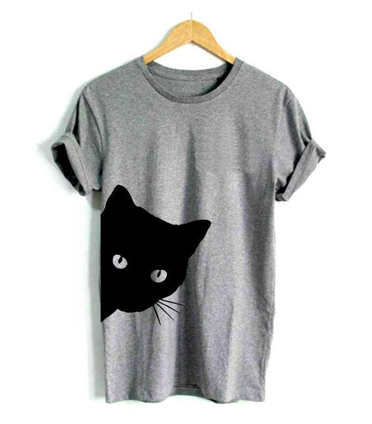 Casual Funny Cat T-Shirt - Clothing -  JBCoolCats