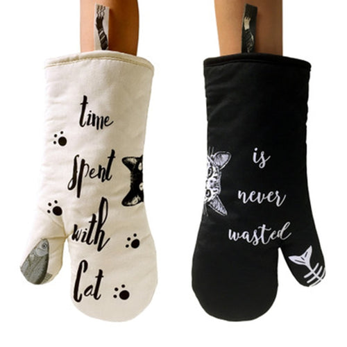 Cat Themed Heat Resistant Oven Mitts - Accessories - JBCoolCats