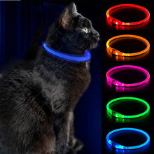 Load image into Gallery viewer, Thin LED Glow In The Dark Cat Collar - Accessory - JBCoolCats