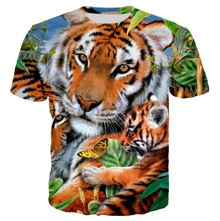 Tiger Print T-shirts | Tiger King | JBCoolCats Playing / L